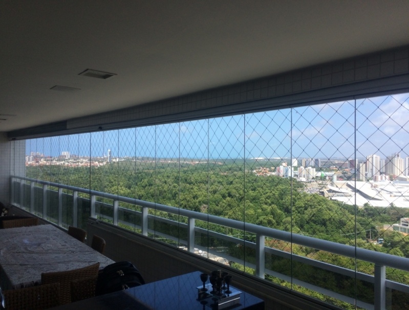 Cortinas de Vidro Laminado Fortaleza - Cortina de Vidro na Sacada